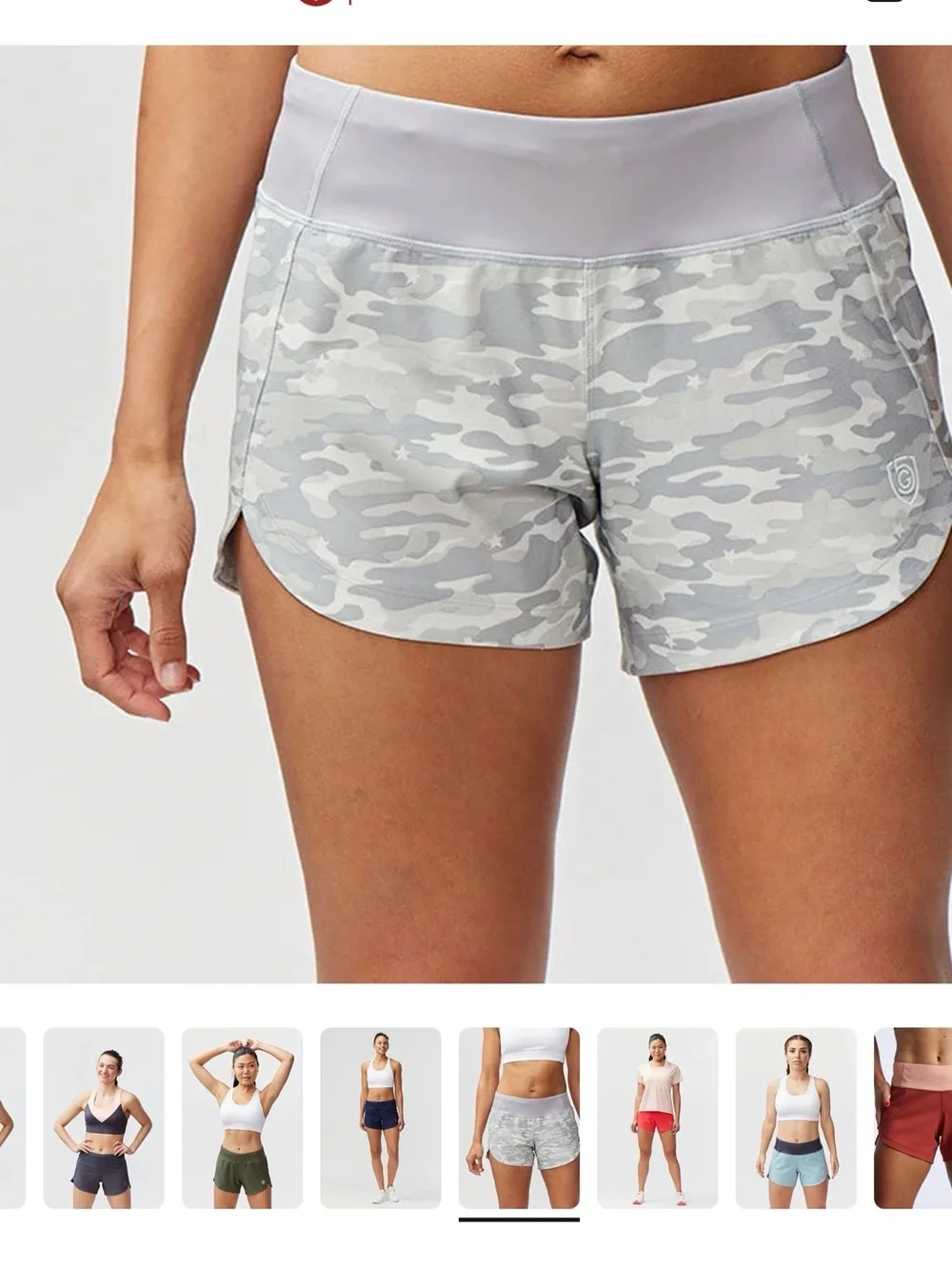 Goal Five Women’s Excel Short — White Camo - Picture 5 of 6